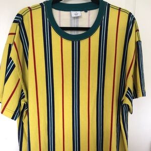 Urban outfitters yellow stripe t-shirt